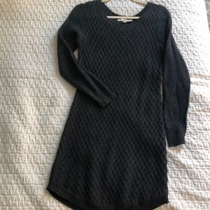 Charcoal Gray Bodycon Sweater Dress